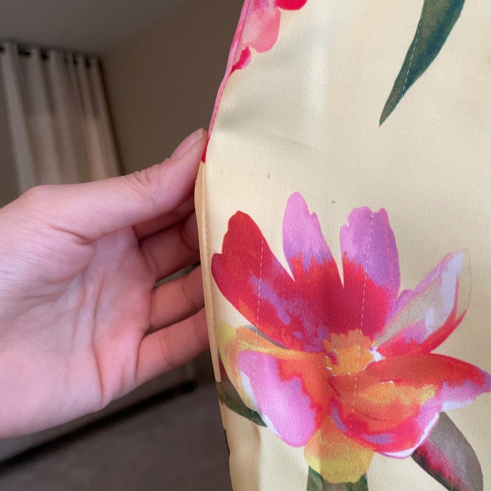 NBD Kaz Gown in Yellow Watercolor - Picture 6 of 6